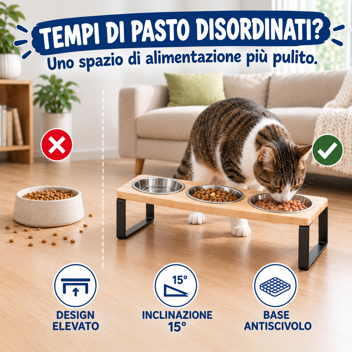 ComfyCat™ Ciotola Anti-Rigurgito