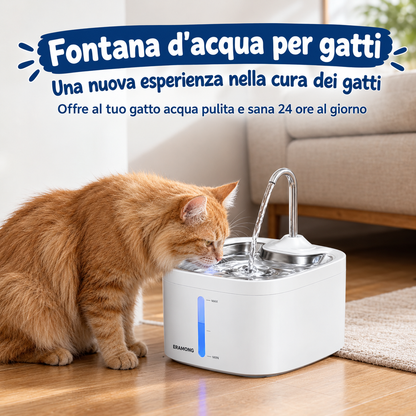ComfyCat™ Fontanella Silenziosa in Acciaio