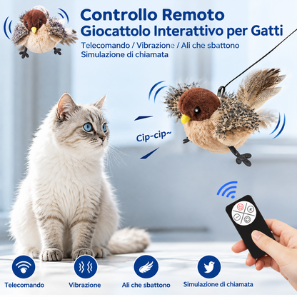 ComfyCat™ Uccellino Interattivo Vibrante