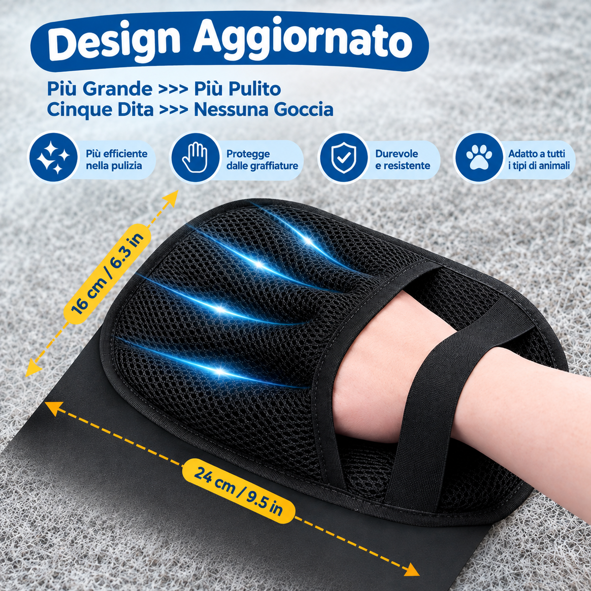 ComfyCat™ Guanto Elettrostatico Raccoglipelo