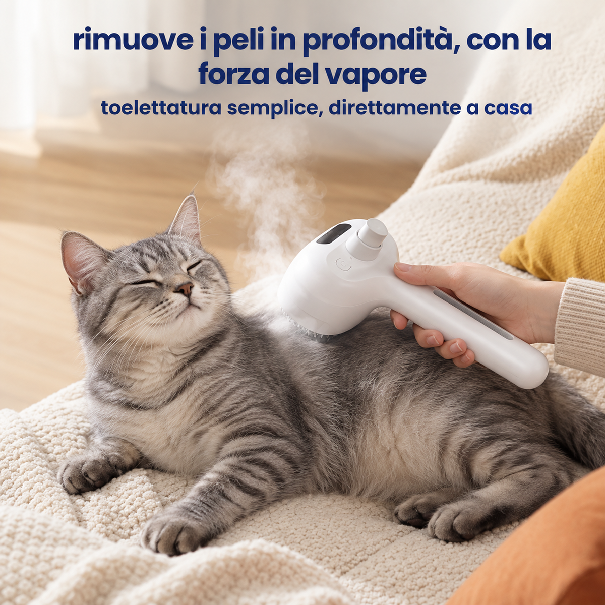 Spazzola: ComfyCat™ Spazzola Spray 4in1 a Vapore