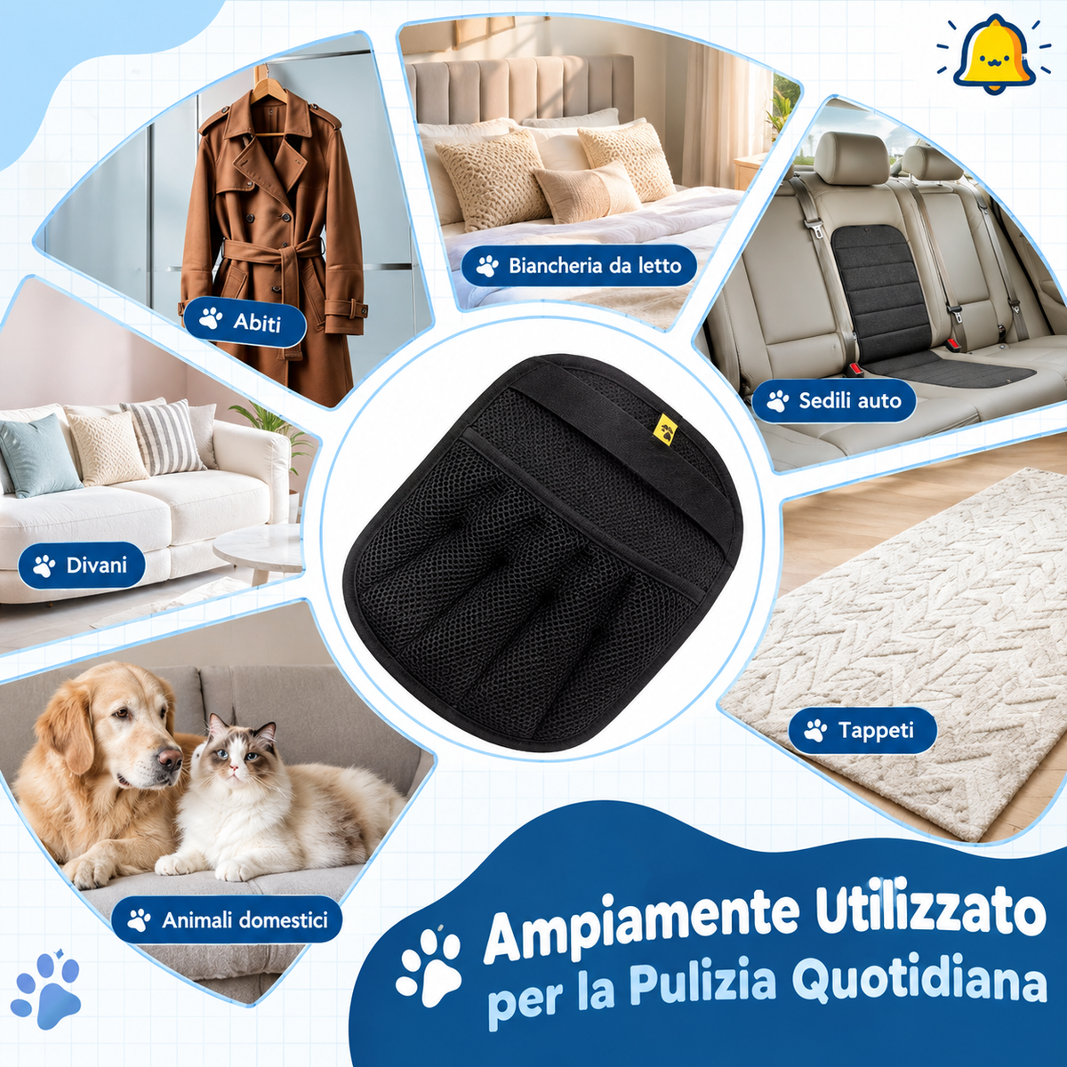 ComfyCat™ Guanto Elettrostatico Raccoglipelo